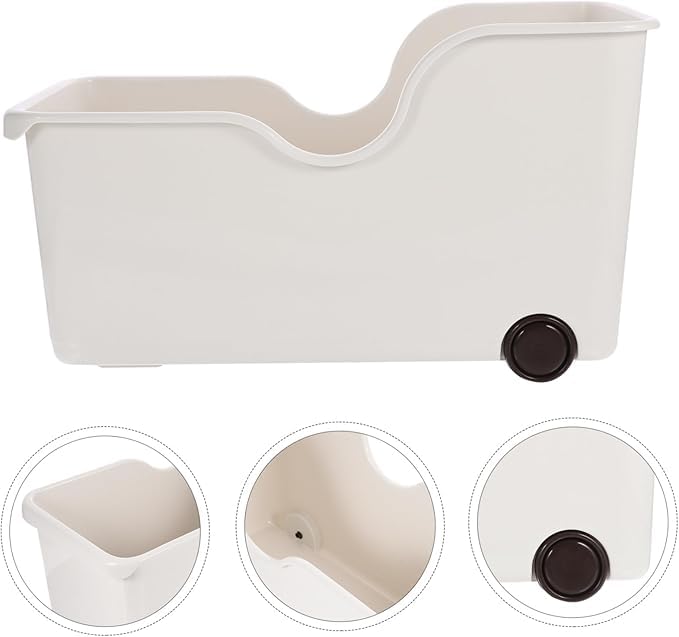 Rolling Storage Organizer Basket with Wheels – Set of 2