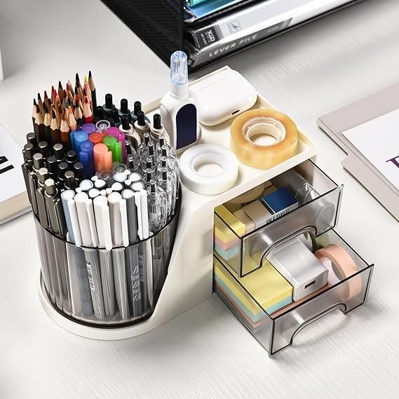 360° Rotating Desk Organizer