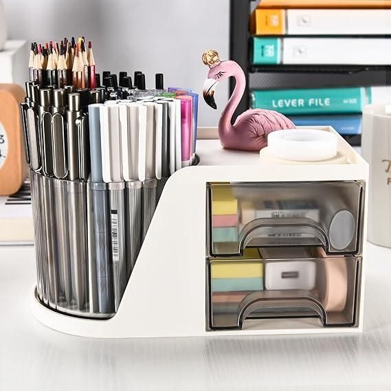 360° Rotating Desk Organizer